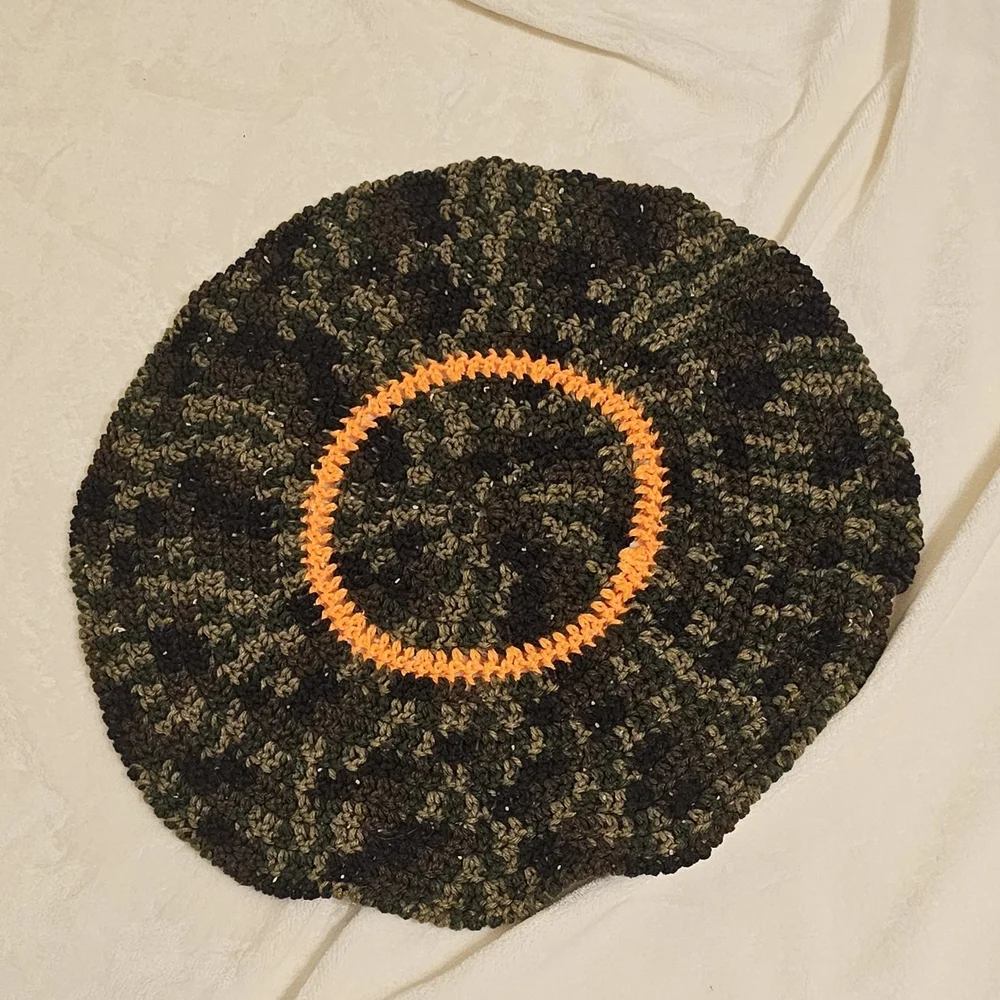 Handmade Round Crochet Pet Bed Or Kennel Rug
